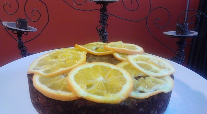 Orange and poppy seed cake with whole oranges (gluten and dairyfree)