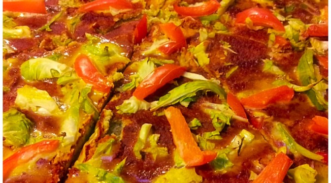 Vegetable Spaghetti Pizza!