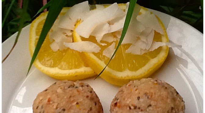 Lemon, Coconut and Chia Seed balls