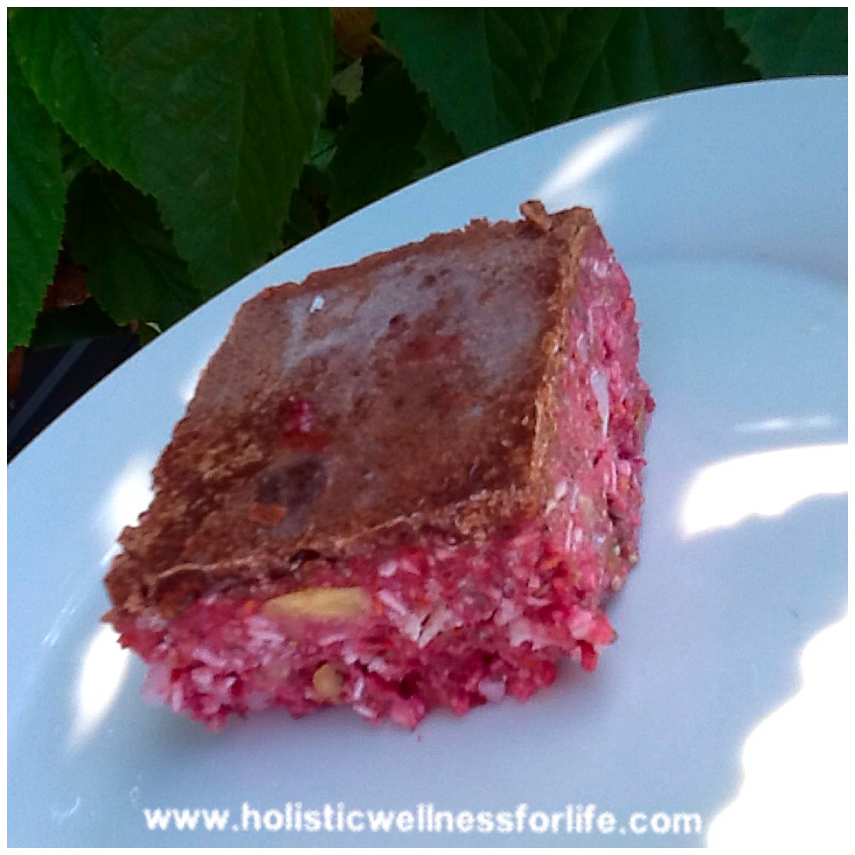Raw cherry and coconut slice | Holistic Wellness for Life